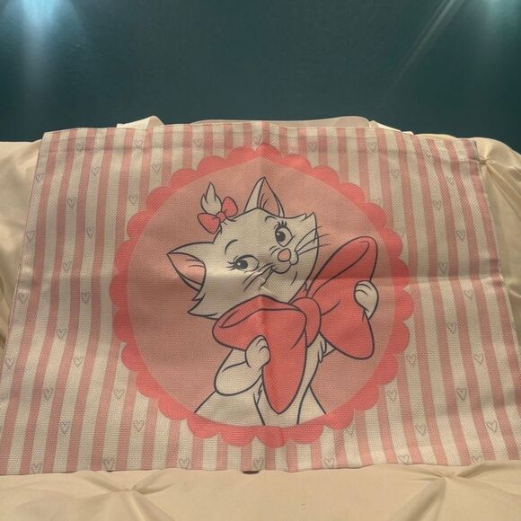 Disney Aristocats Marie Striped Reusable Shopping Bag Tote NWT - Picture 3 of 4